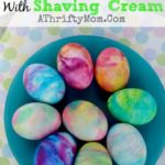 shaving cream easter eggs
