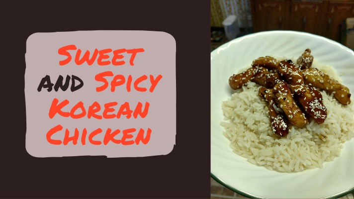 sweet and spicy korean chicken