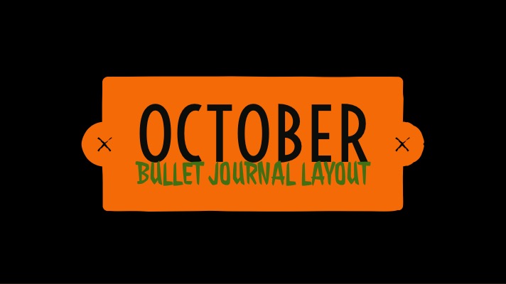 October bullet journal layout