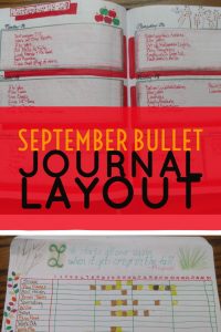 september bullet journal layout