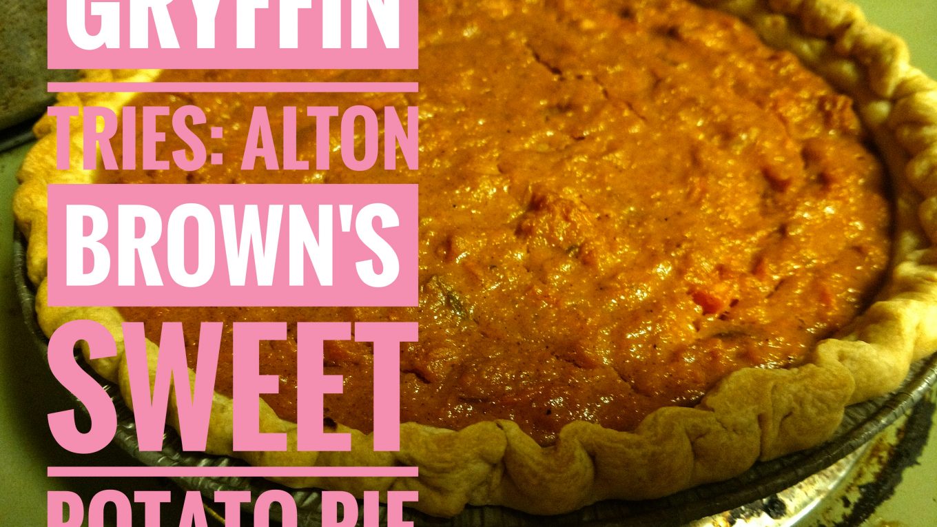 Alton Brown's Sweet potato pie