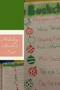 Pinterest holiday bucket list spread