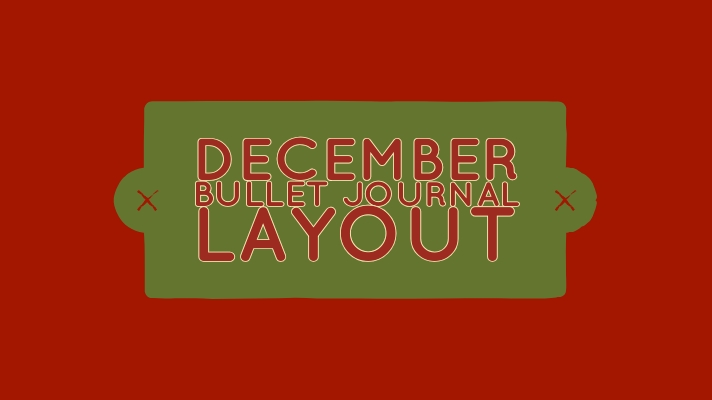 december bullet journal layout